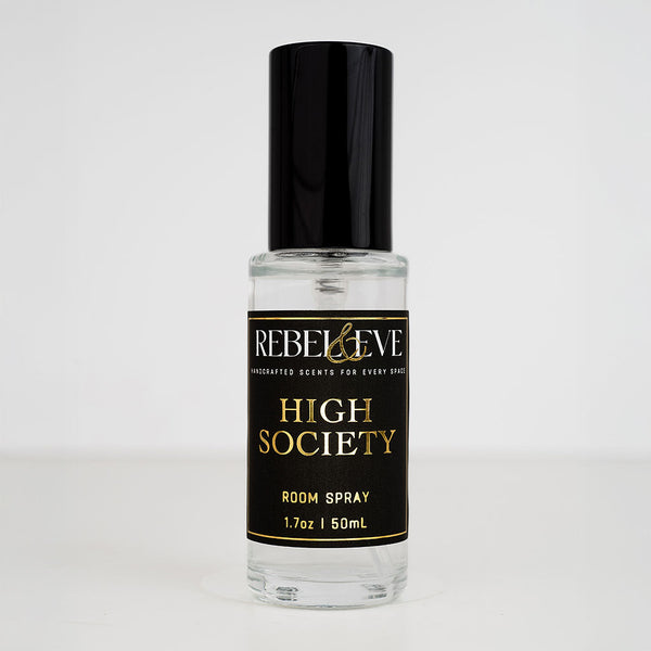 Bottle of High Society Room Spray by Rebel and Eve