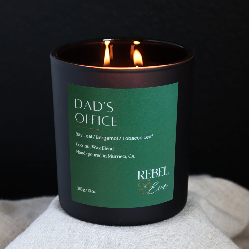 Dad's Office candle by Rebel and Eve